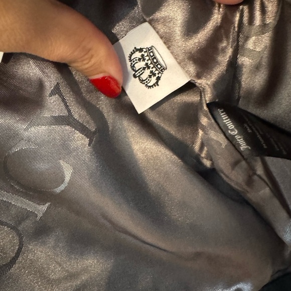 Juicy Couture Black Fringe Trucker Oversized Jacket- Size XS - Picture 8 of 11